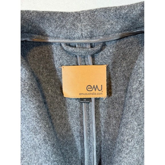 Emu Australia Women's Grey 100% Wool Jacket Coat XS - Picture 3 of 4